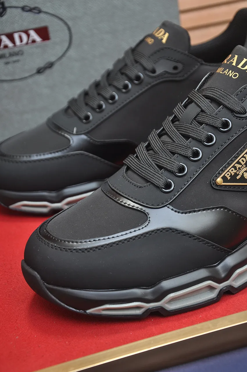 Men's shoes 💰680💶 [PRADA] Top-quality original items, new seasonal styles, high-quality original items, top-quality imported calfskin and original imported glue, imported cowhide lining with original cowhide feet, original outsole! Quality guaranteed! Code 38-45 (45 customized)
